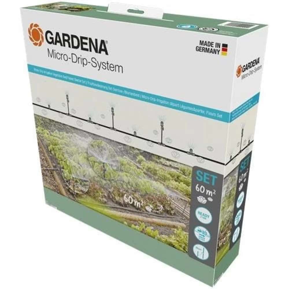GARDENA 13450-20 Micro-Drip-System Csepegtető öntözőkészlet 60 m2 (2023 modell)