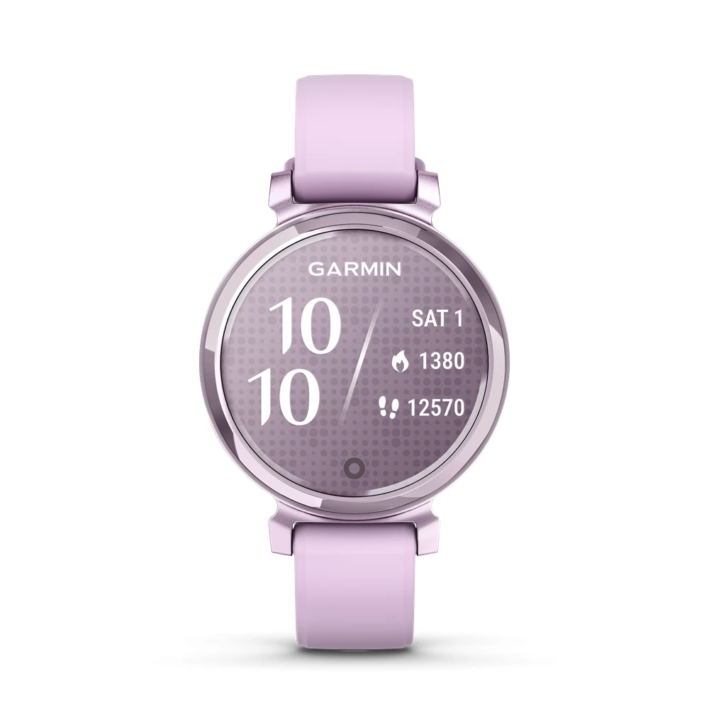 GARMIN Lily 2 Classic fémes lila tok-szilikon szíj lila