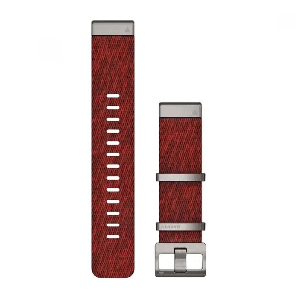 GARMIN Marq óraszíj 22mm piros nylon (Jacquard szövet) (QuickFit)