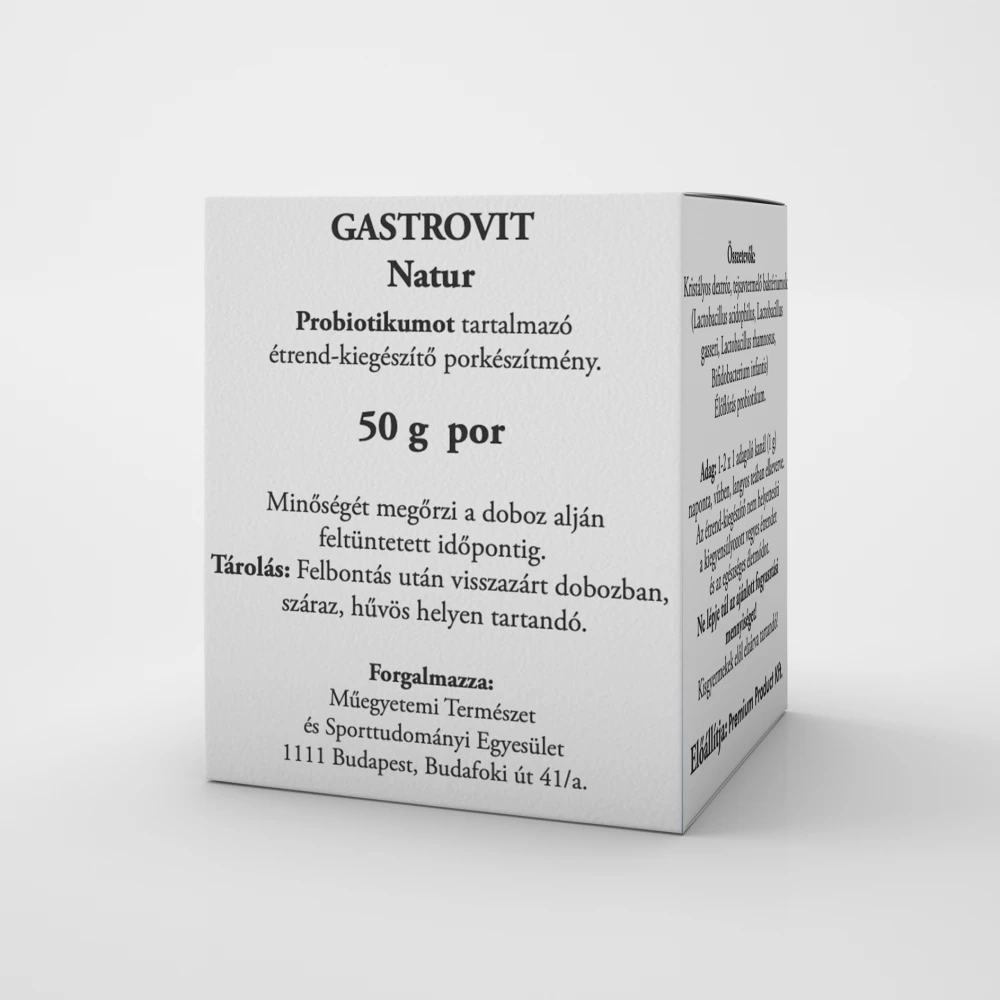 Gastrovit bakt natur probiotikumot tartalmazó étrend-kiegészítő por 50 g
