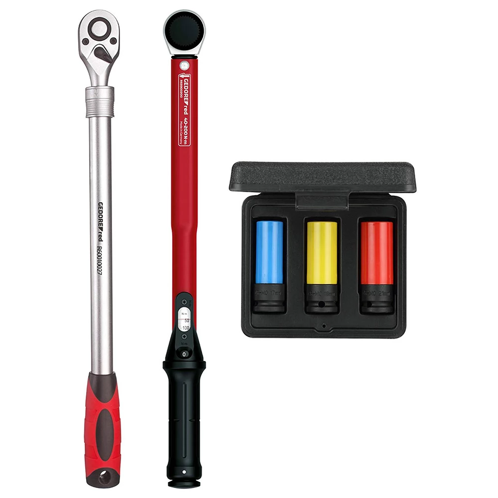 GEDORE R69003000 Red nyomatékkulcs és dugókulcs készlet 5 részes