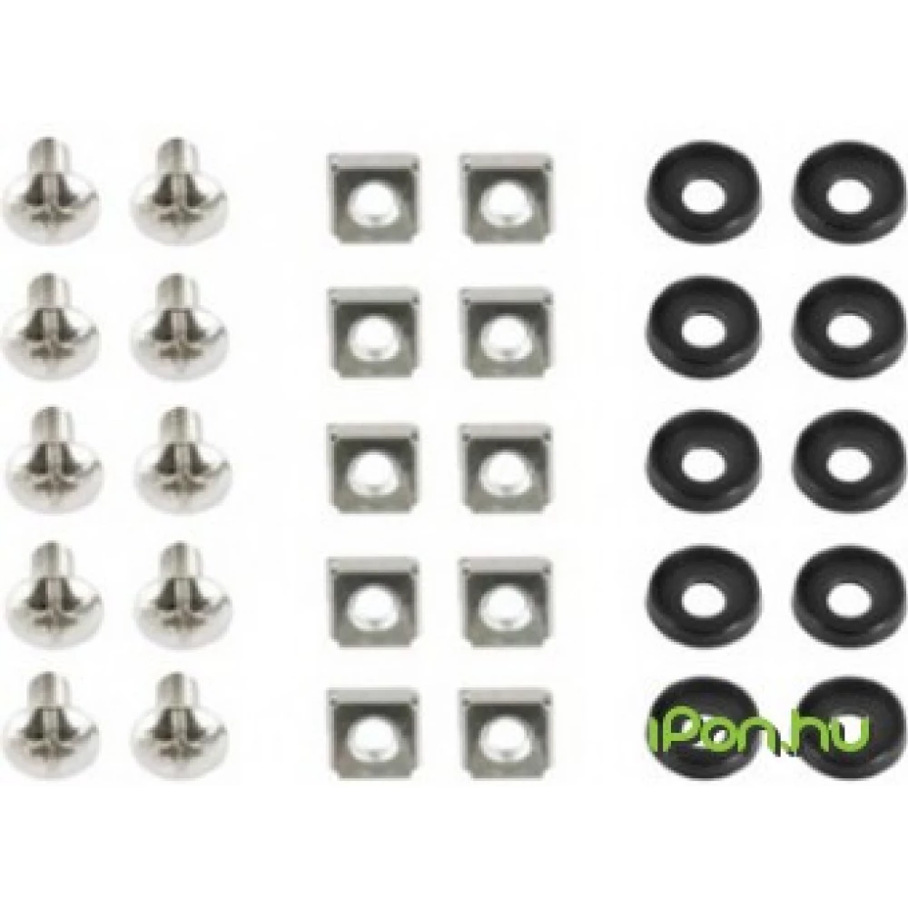GEMBIRD 19" rack mounting set (bolt nut washer) 50 pcs set