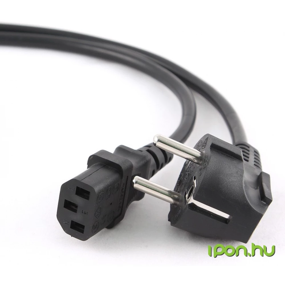 GEMBIRD 230V-os IEC Tápkábel Fekete 3m PC-186-VDE-3M