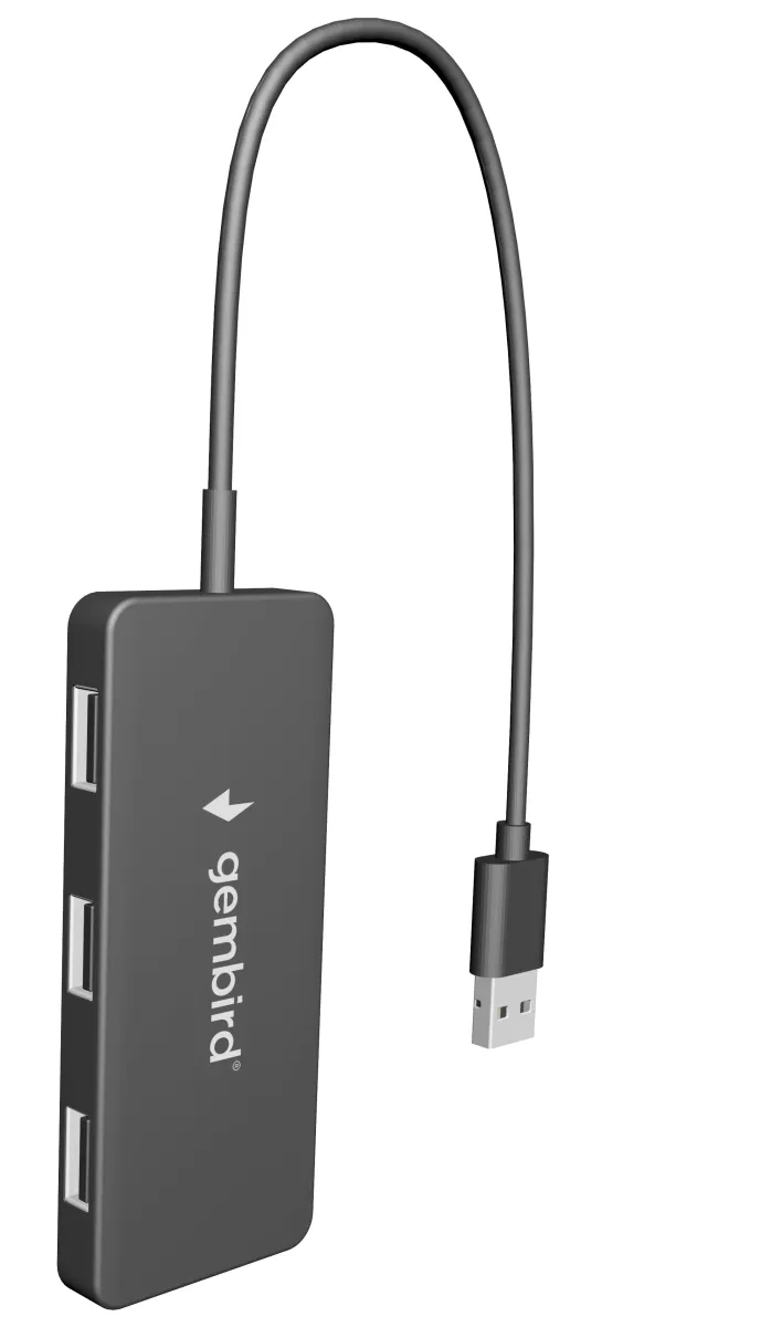 GEMBIRD 4-port USB hub fekete 72db