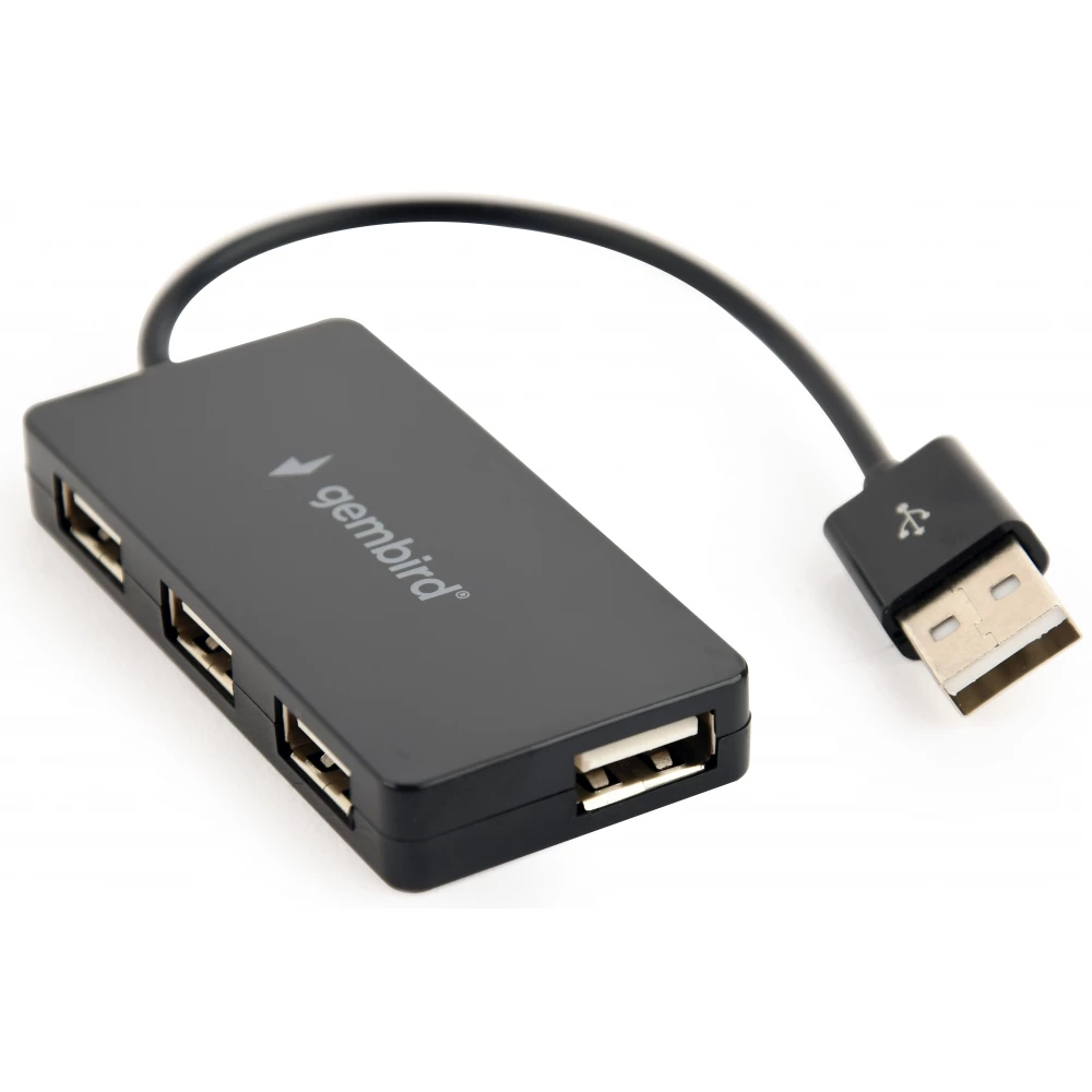 GEMBIRD 4-port USB hub fekete