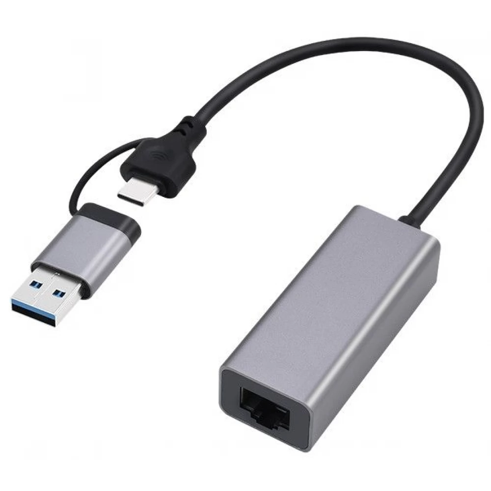 GEMBIRD A-USB3AC-LAN-01 USB-A-C 3.1 UTP Átalakító 1Gbps szürke
