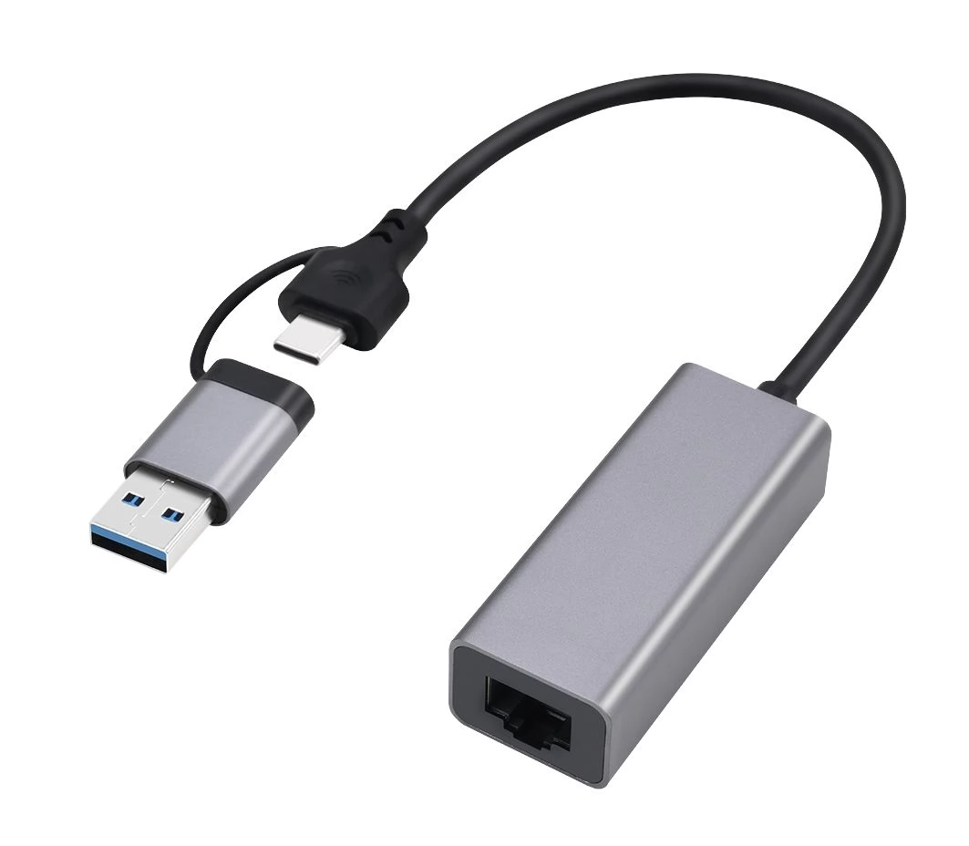 GEMBIRD A-USB3AC-LAN2G-01 USB-A-C 3.1 UTP Átalakító 1.5Gbps szürke