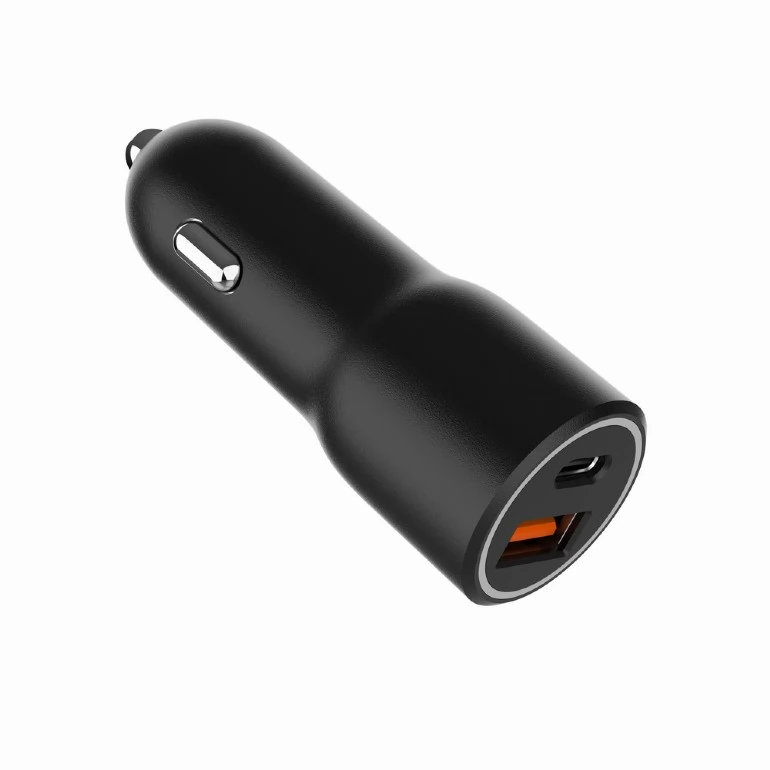 GEMBIRD Autós töltő 1xUSB 1xUSB-C 38W fekete