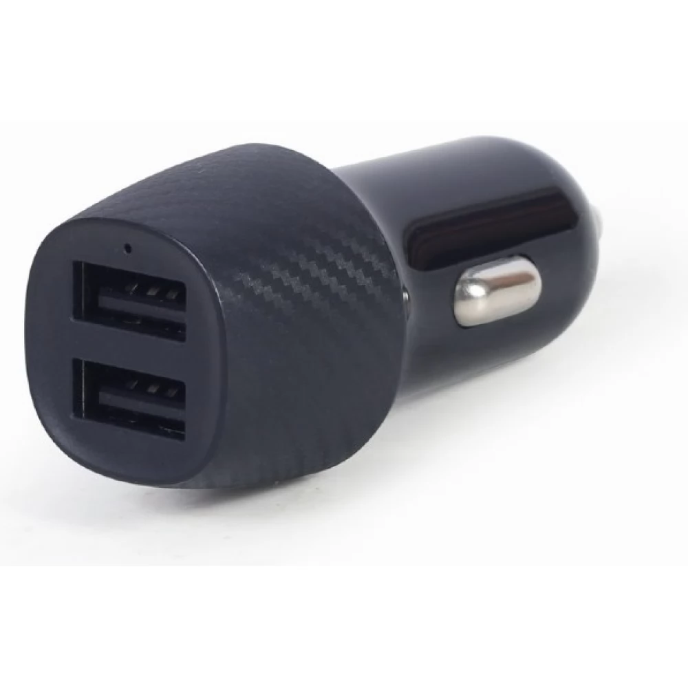 GEMBIRD Autós töltő 2xUSB 4.8A fekete