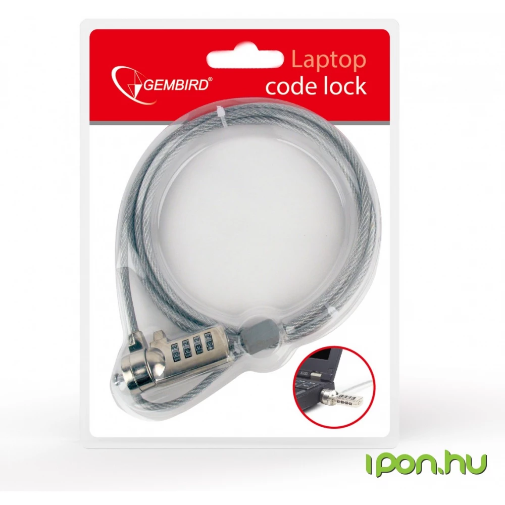 GEMBIRD Cable lock for notebooks (4-digit combination)