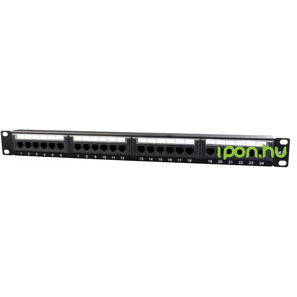 GEMBIRD Cat.5E 24 port patch panel with rear cable management