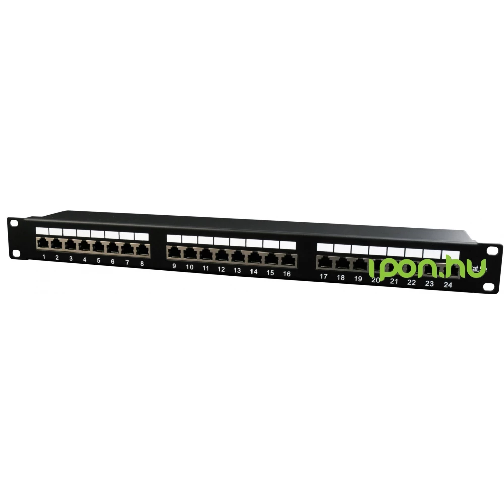 GEMBIRD Cat.5E 24 port shielded patch panel 19 1U