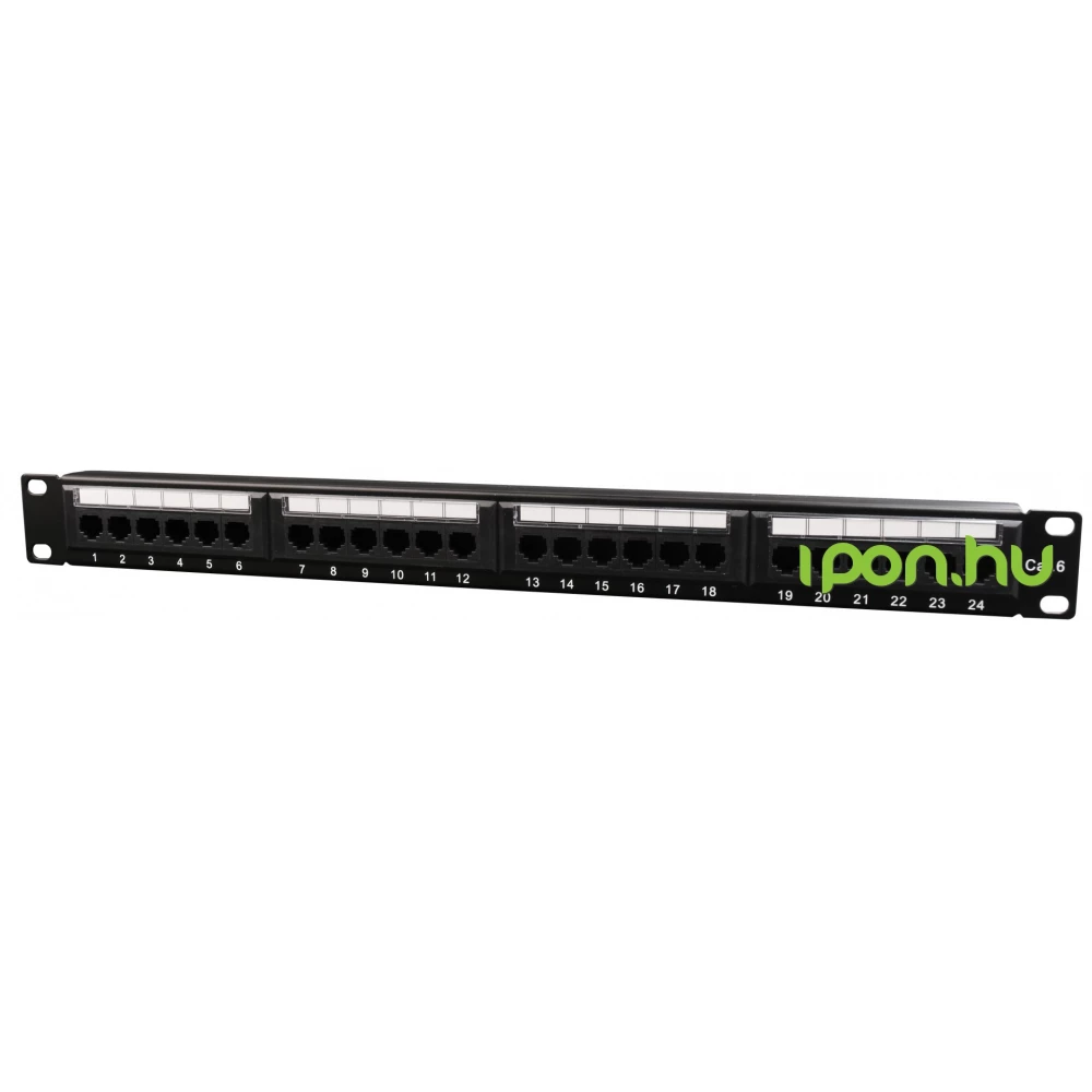 GEMBIRD Cat.6 24 port patch panel with rear cable management