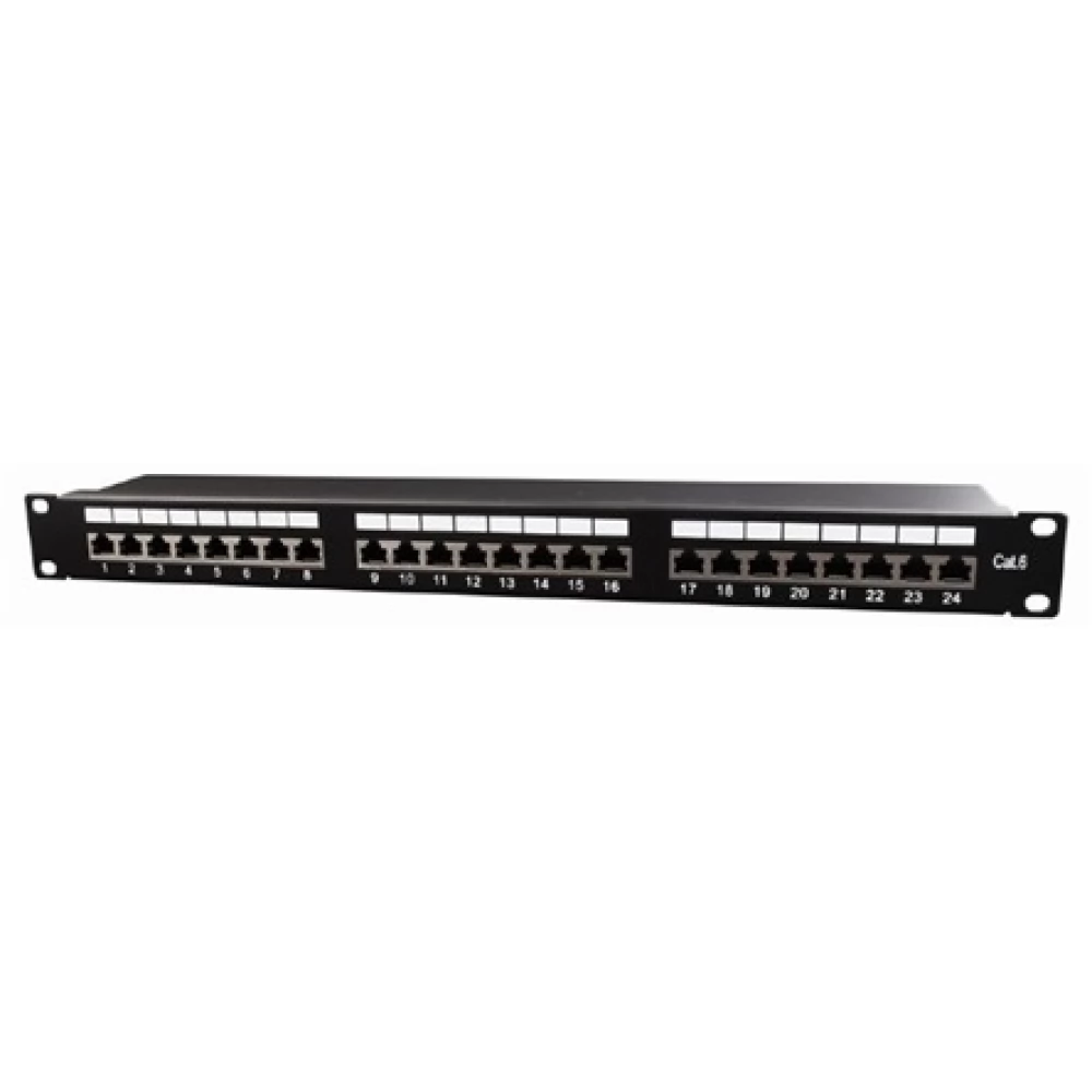 GEMBIRD Cat.6 24 port shielded patch panel 19 1U