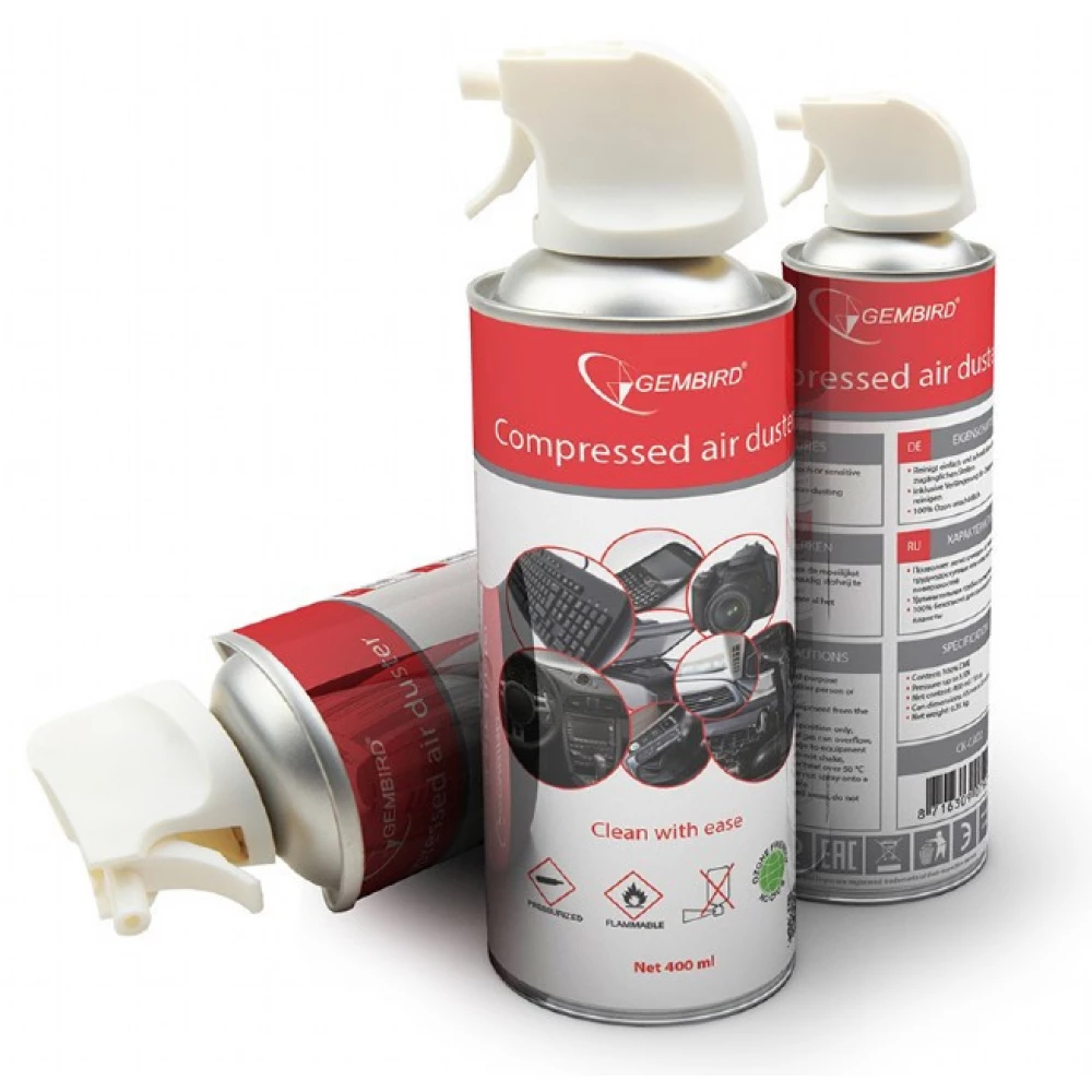 GEMBIRD CK-CAD-FL400-01 sűrített levegő 400 ml 24db