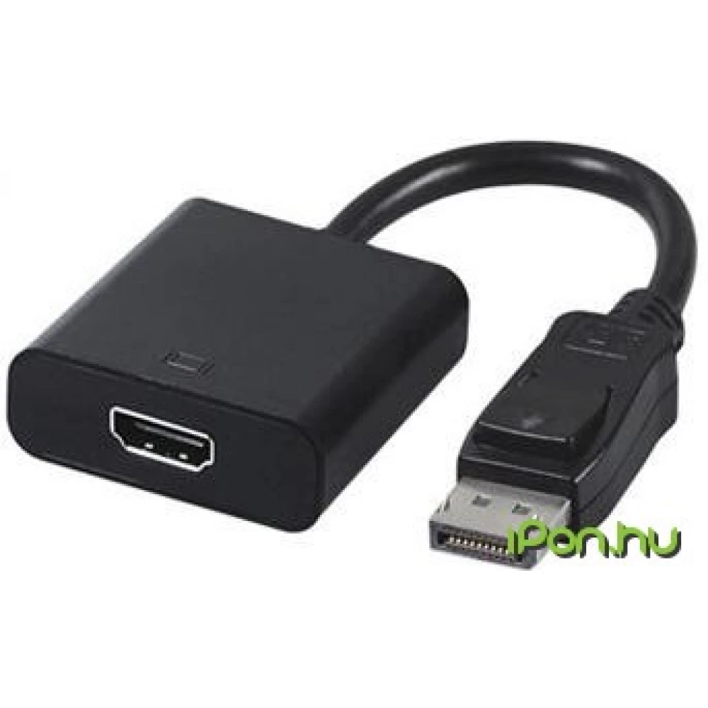 GEMBIRD DisplayPort HDMI Átalakító Fekete 10cm A-DPM-HDMIF-002