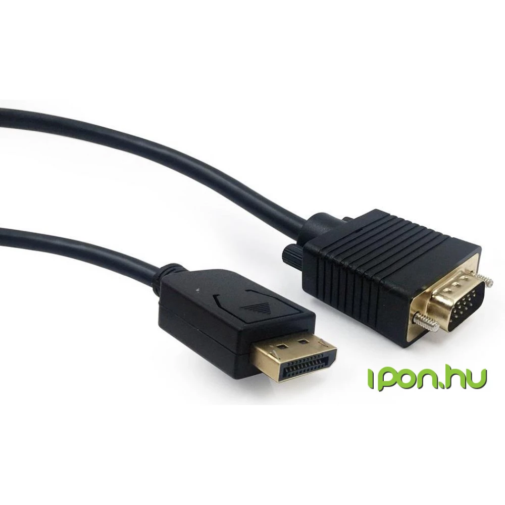 GEMBIRD DisplayPort VGA/D-Sub Átalakító Fekete 1.8m CCP-DPM-VGAM-6
