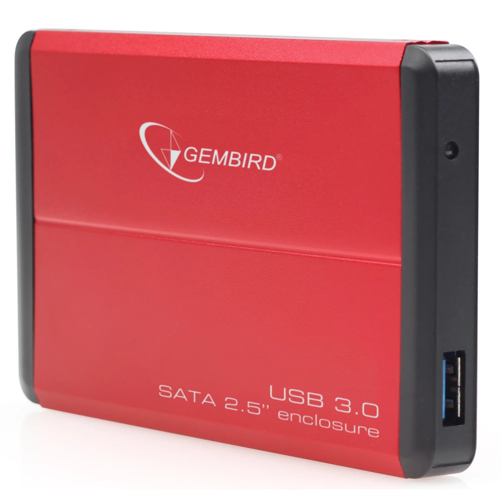 GEMBIRD EE2-U3S-2 USB 3.0 2.5" enclosure piros