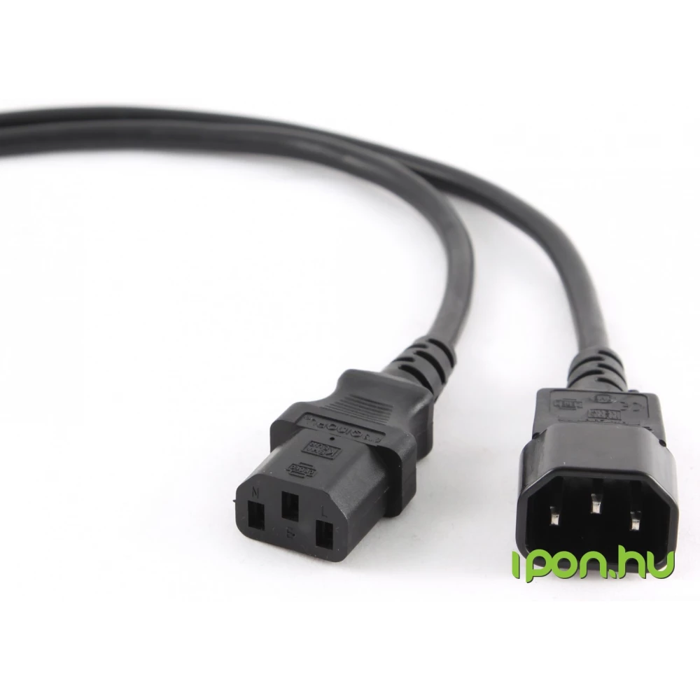GEMBIRD IEC Hosszabbító Fekete 5m PC-189-VDE-5M