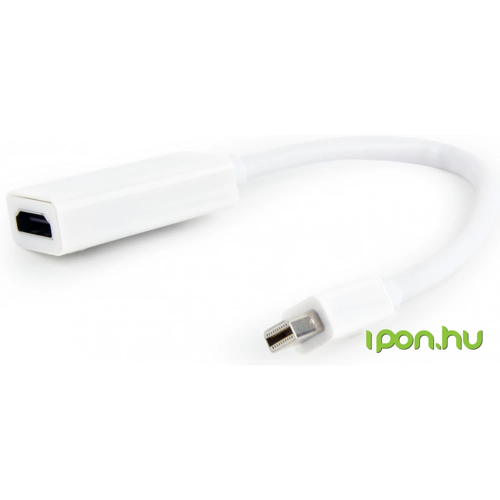 GEMBIRD Mini DisplayPort HDMI Átalakító Fehér 20cm A-mDPM-HDMIF-02-W