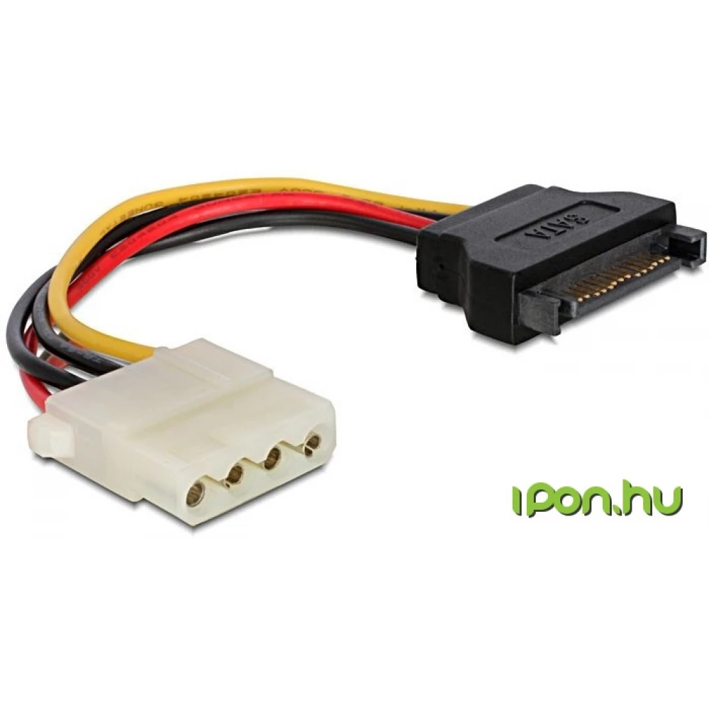 GEMBIRD SATA Molex Átalakító Piros 15cm CC-SATA-PS-M