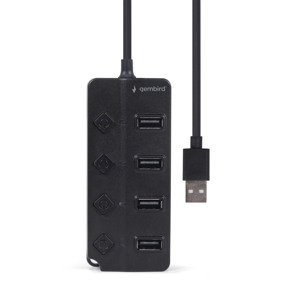 GEMBIRD UHB-U2P4P-01 USB 2.0 4-port hub with switches