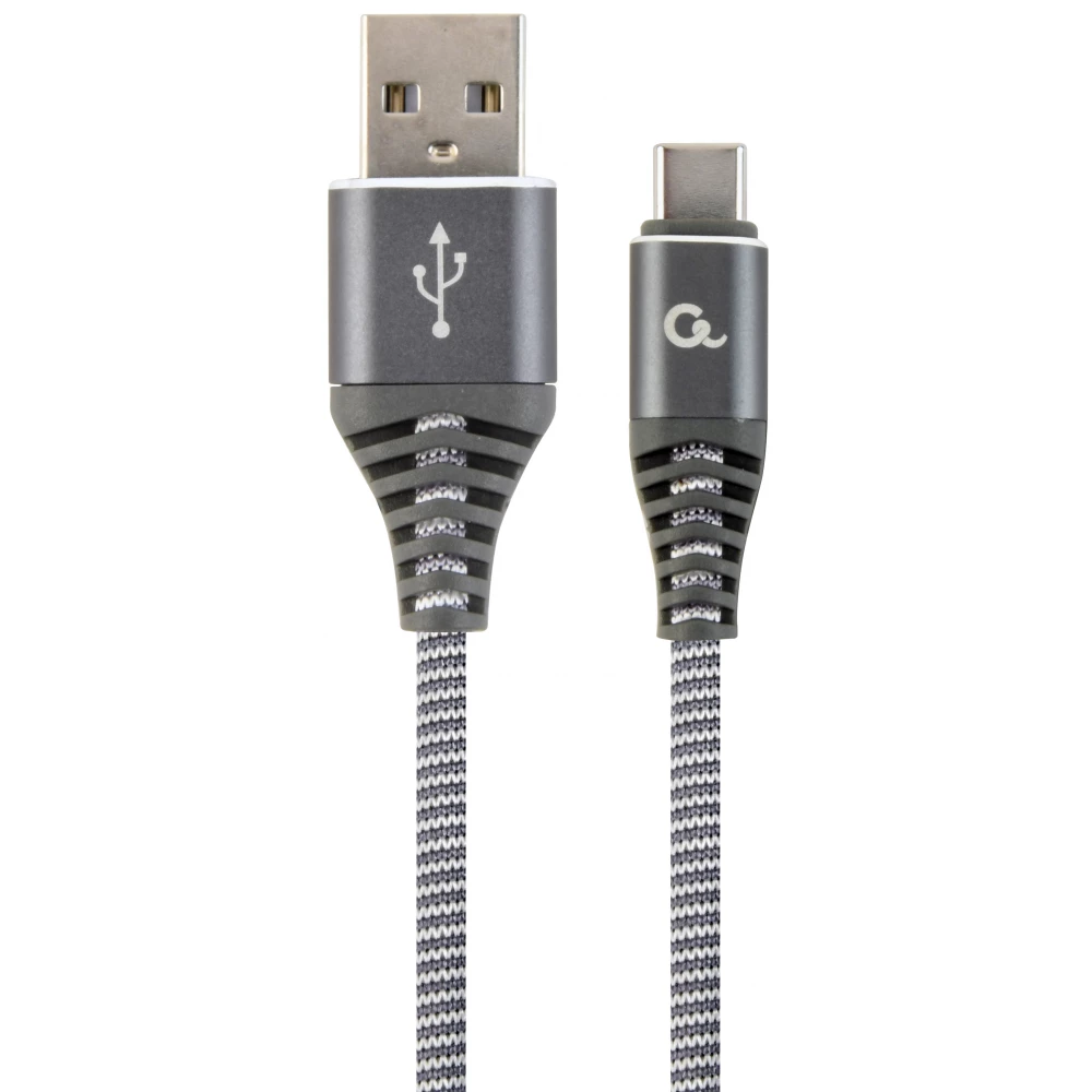 GEMBIRD USB 2.0 Type C Átalakító Szürke-Fehér 1m CC-USB2B-AMCM-1M-WB2