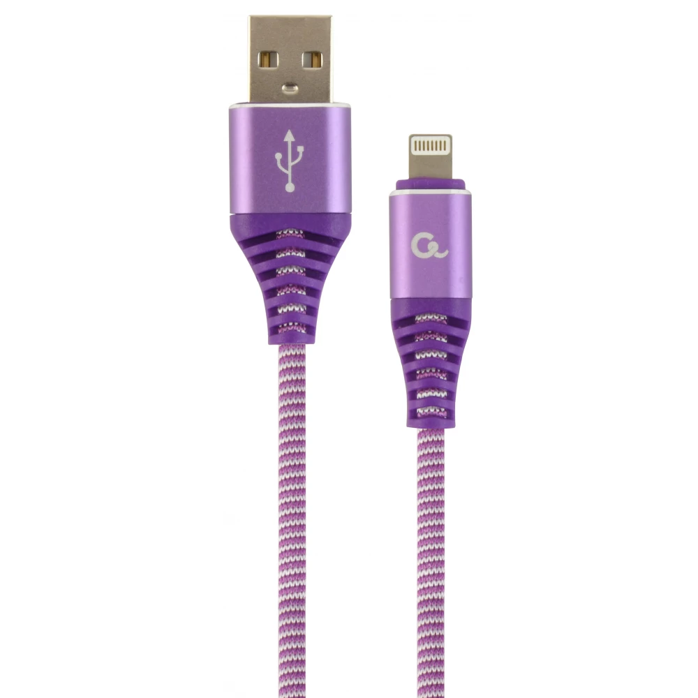 GEMBIRD USB Lightning Töltő/adatkábel Lila 1m CC-USB2B-AMLM-1M-PW