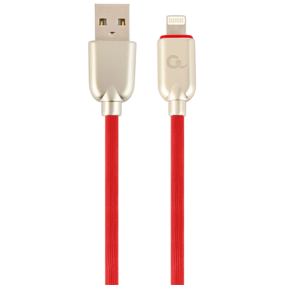 GEMBIRD USB Lightning Töltő/adatkábel Piros 1m CC-USB2R-AMLM-1M-R