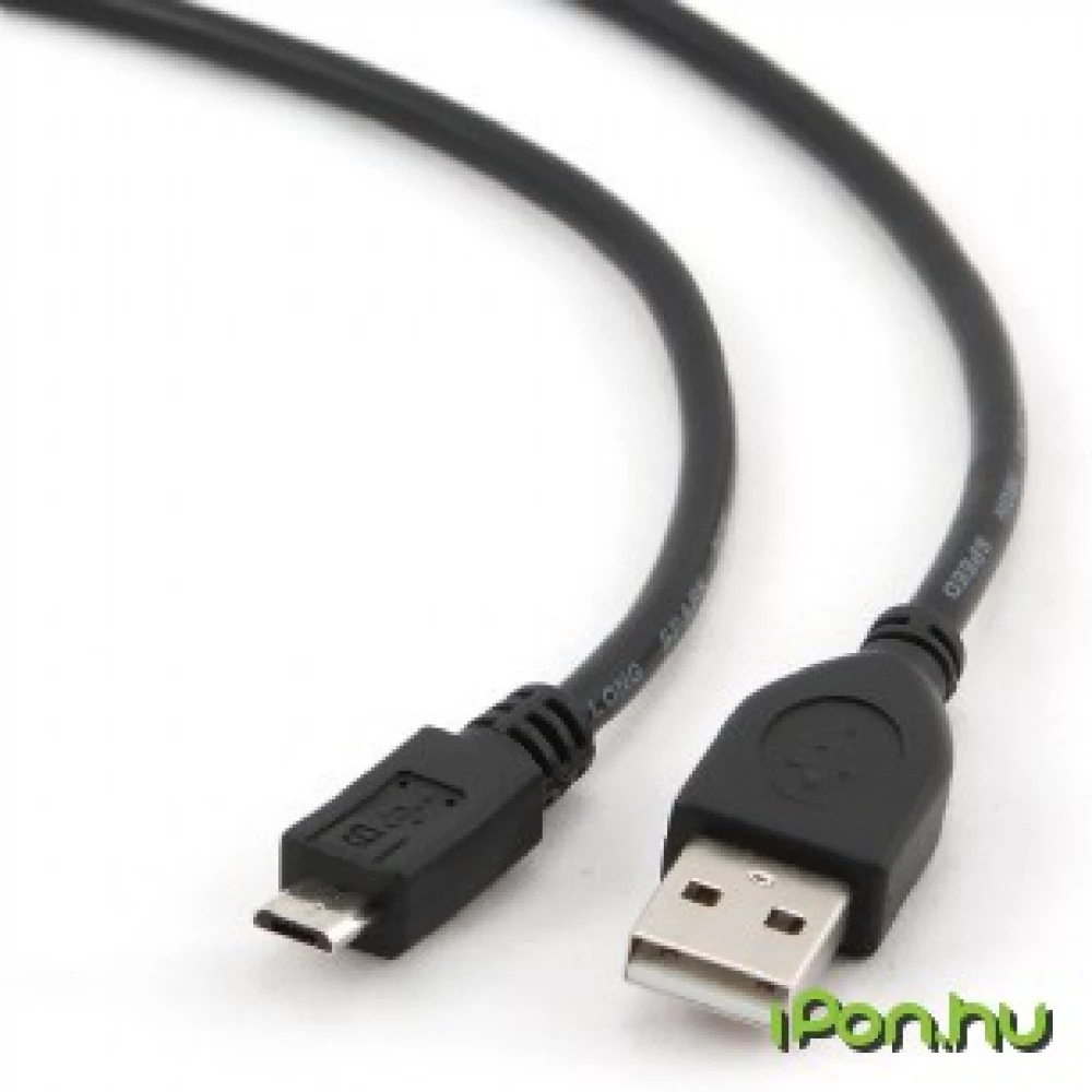 GEMBIRD USB Micro USB Átalakító Fekete 50cm CCP-mUSB2-AMBM-0.5M