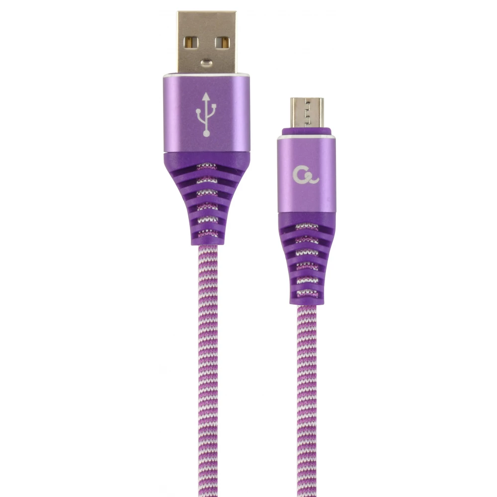 GEMBIRD USB Micro USB Átalakító Lila 2m CC-USB2B-AMmBM-2M-PW