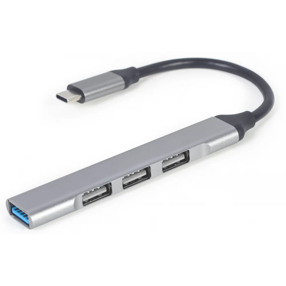 GEMBIRD USB Type-C 4-port USB hub (USB3 x 1 port USB2 x 3 ports) ezüst