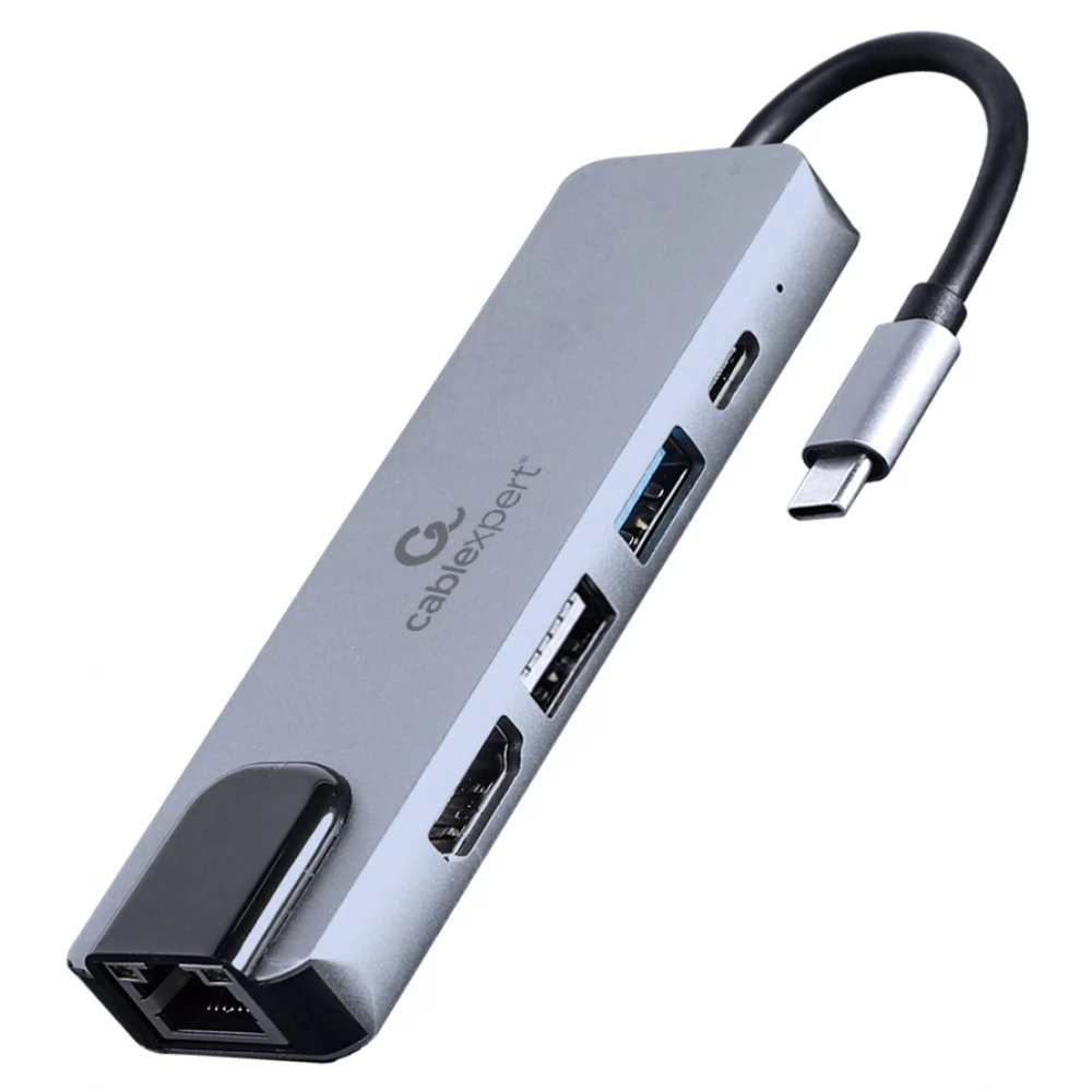 GEMBIRD USB Type-C 5-in-1 multi-port adapter v3