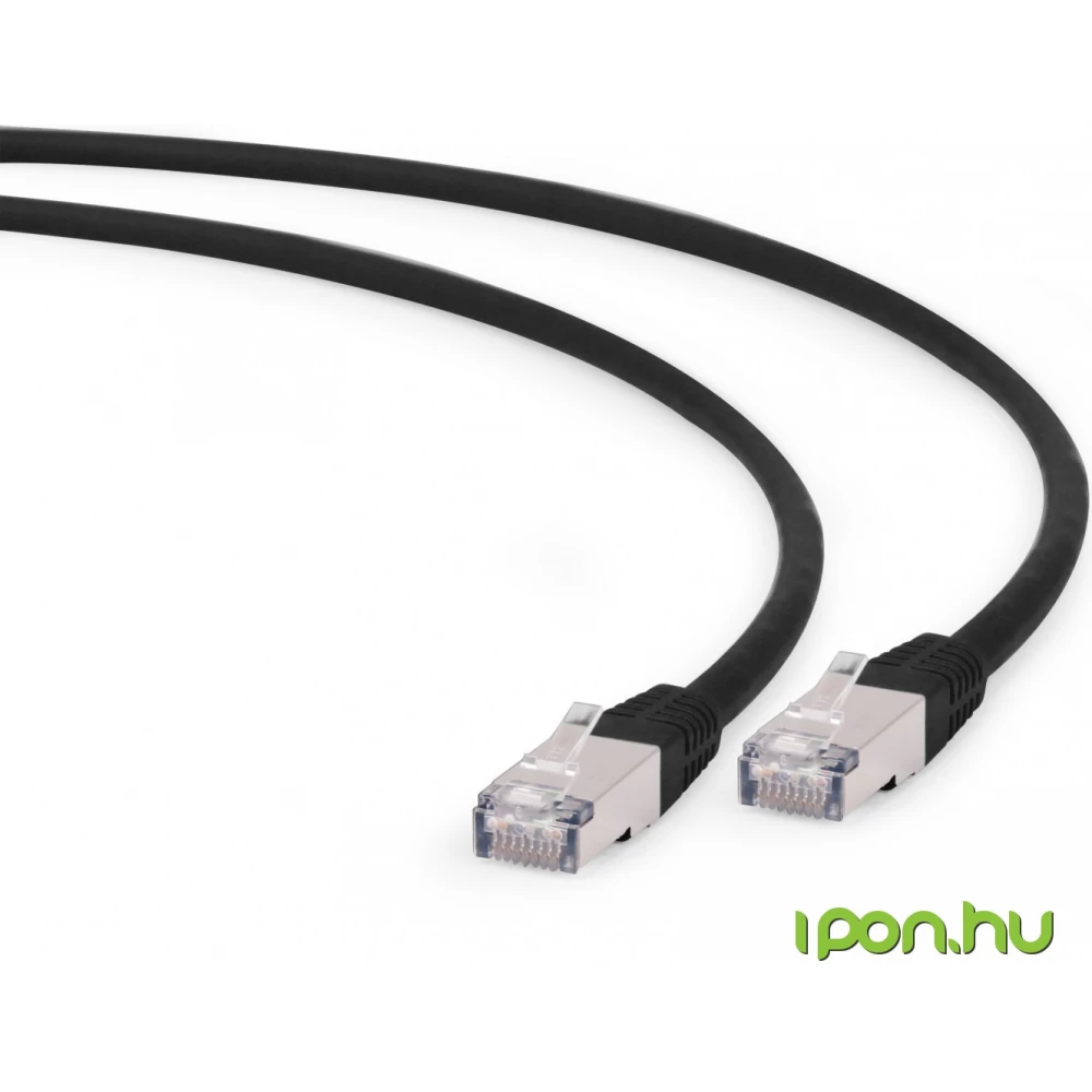 GEMBIRD UTP Összekötő Fekete 1.5m PP6A-LSZHCU-BK-1.5M