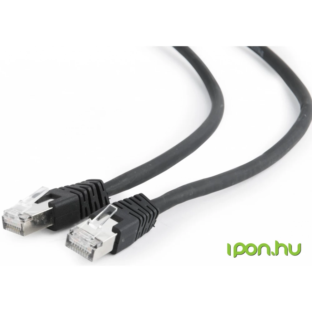 GEMBIRD UTP Összekötő Fekete 2m PP6A-LSZHCU-BK-2M