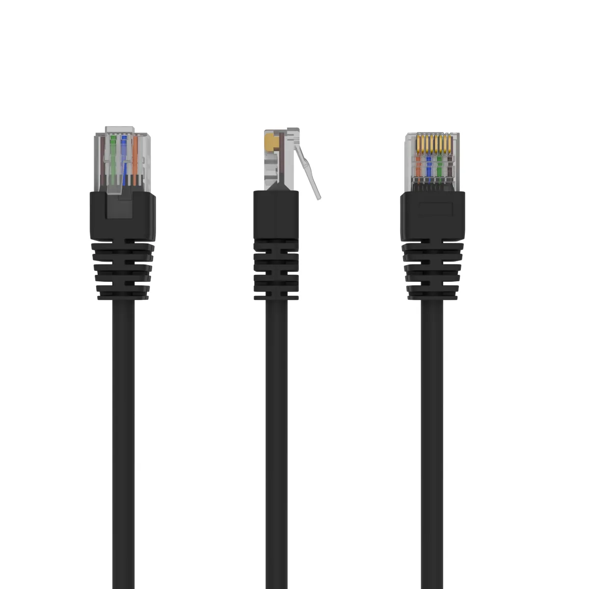 GEMBIRD UTP Összekötő Fekete 3m PP12-3M/BK X90 90db
