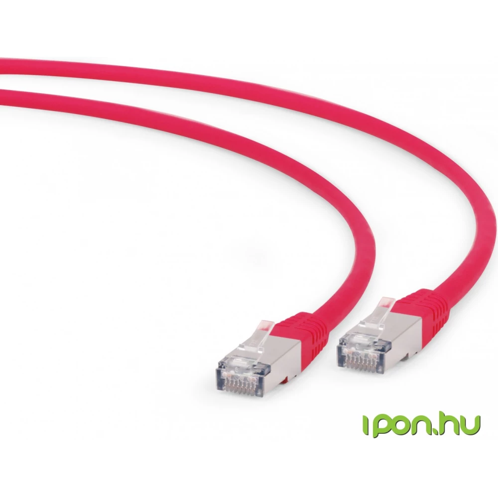 GEMBIRD UTP Összekötő Piros 50cm PP6A-LSZHCU-R-0.5M