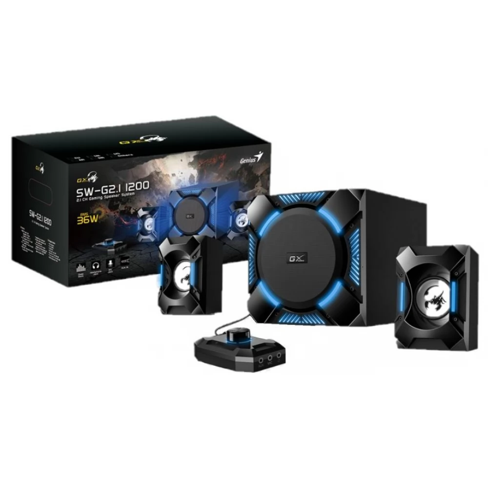 GENIUS SW-G2.1 1200 hangszóró fekete
