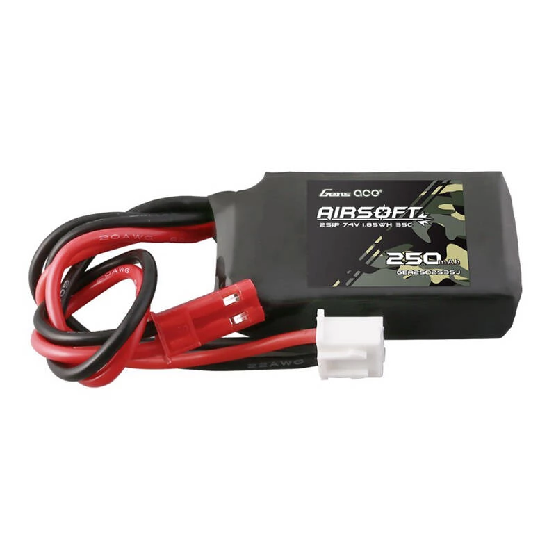 GENS ACE Airsoft 250mAh 7.4V 35C 2S1P JST-SYP LiPo akkumulátor