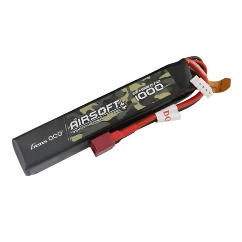 GENS ACE Airsoft 25C 1000mAh 3S1P 11.1V T-plug LiPo akkumulátor