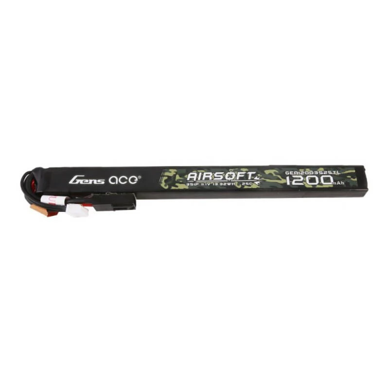 GENS ACE Airsoft 25C 1200mAh 3S1P 11.1V mini Tamiya LiPo akkumulátor