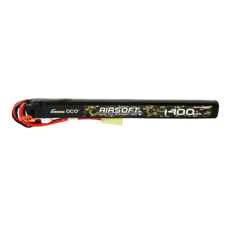 GENS ACE Airsoft 25C 1400mAh 3S1P 11.1V mini Tamiya LiPo akkumulátor