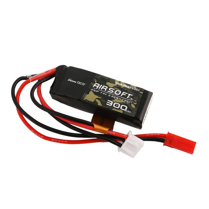 GENS ACE Airsoft 35C 300mAh 2S1P 7.4V JST-SYP LiPo akkumulátor