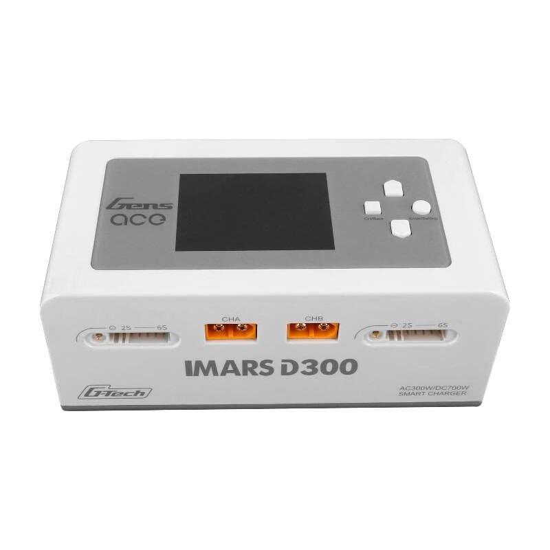 GENS ACE IMARS D300 G-Tech Channel AC/DC 300W/700W RC akkumulátor töltő fehér