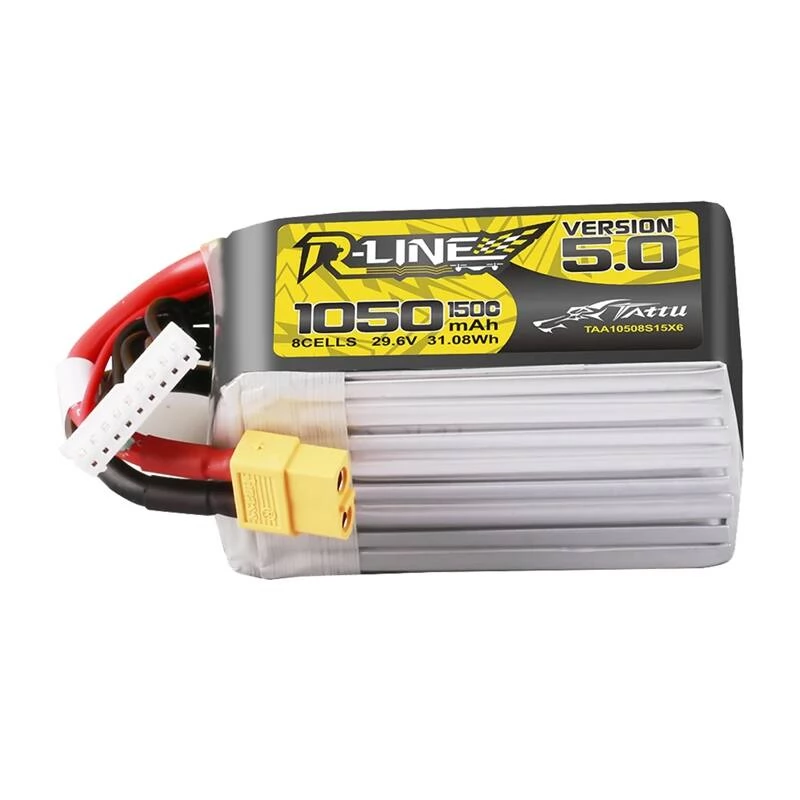 GENS ACE Tattu R-Line Version 5.0 1050mAh 29.6V 8S 150C XT60 LiPo akkumulátor