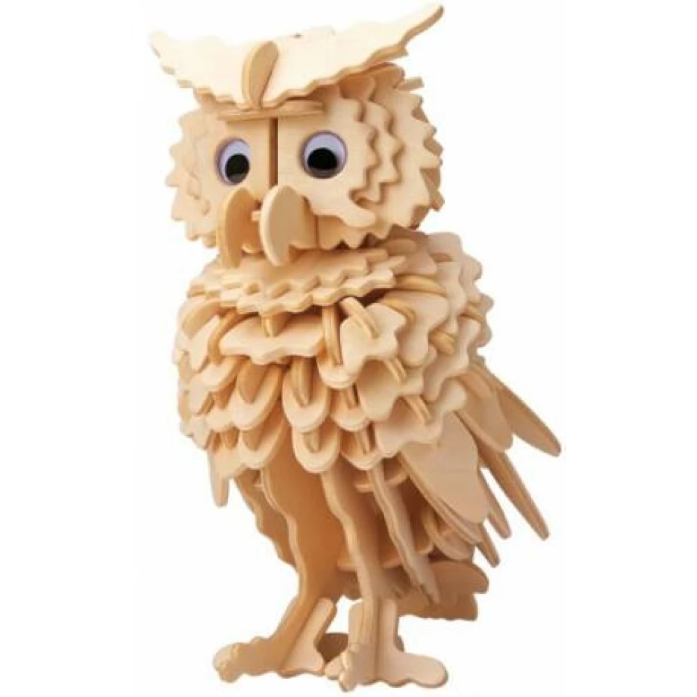 GEPETTOS WORKSHOP Bagoly 3D fa puzzle 473170