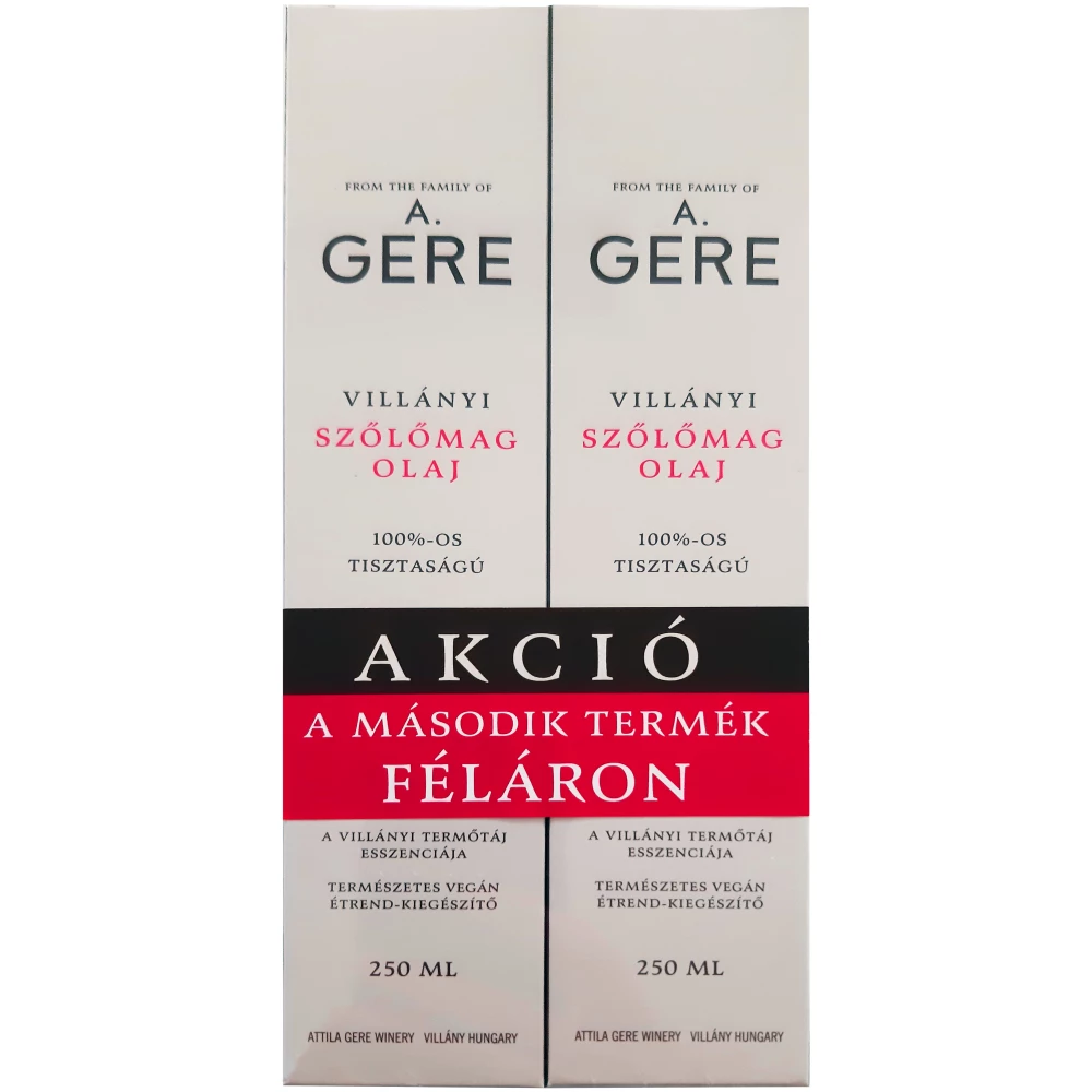 GERE Gere villányi szőlőmag olaj duopack 2x250ml 500 ml