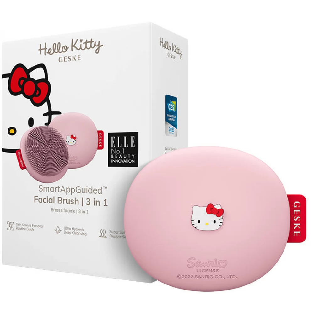 GESKE 3 in 1 Arctisztító kefe alkalmazással Hello Kitty rózsaszín