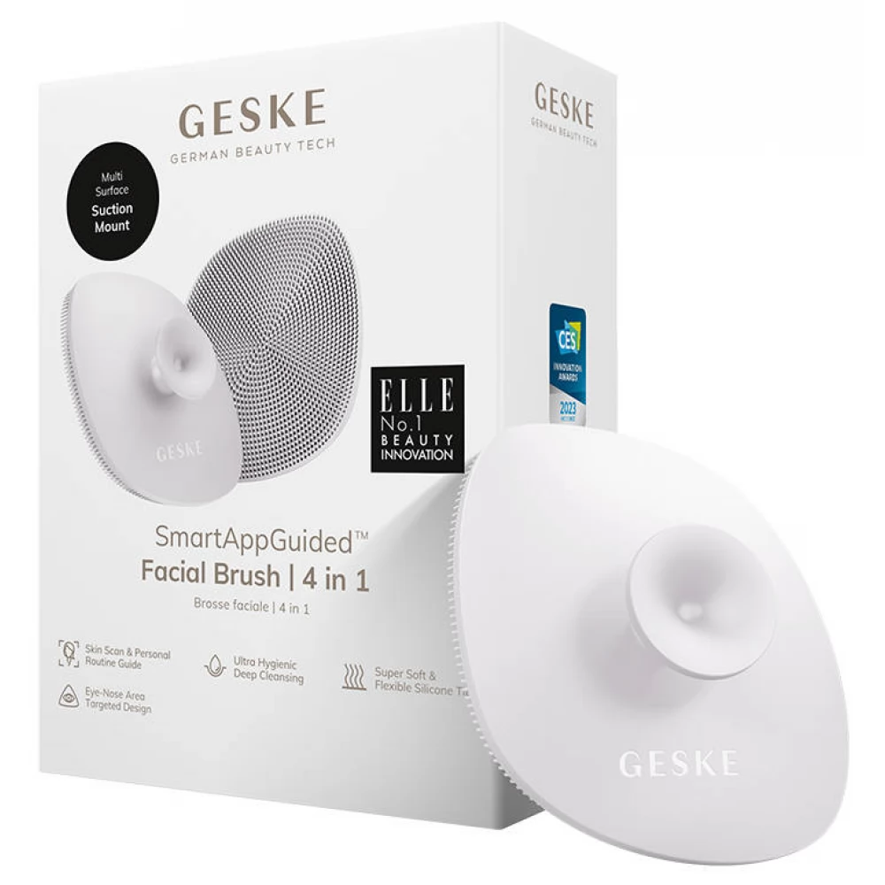 GESKE 4 in 1 Arctisztító kefe markolattal gyöngyház fehér