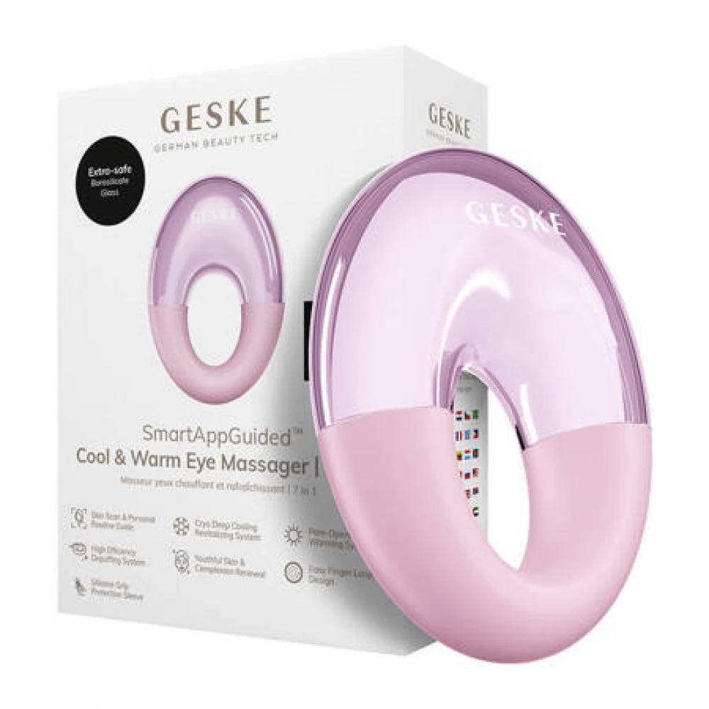 GESKE 7 in 1 Hideg & meleg szemmasszírozó rózsaszín